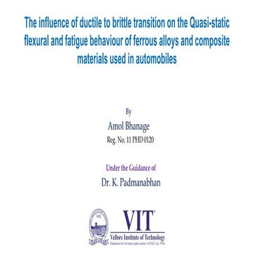 Sub Zero temperature  Mechanical properties of Automotive Materials -Steel an...