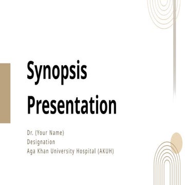 Synopsis for mphil english presentation powrpoint ppt | PPTX