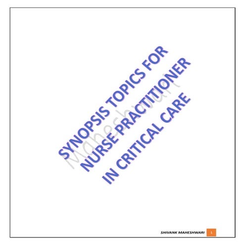 SYNOPSIS TOPIC FOR NURSE PRACTITIONER IN CRITICAL CARE.pdf