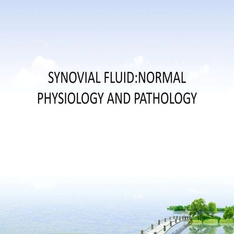 Synovial fluid