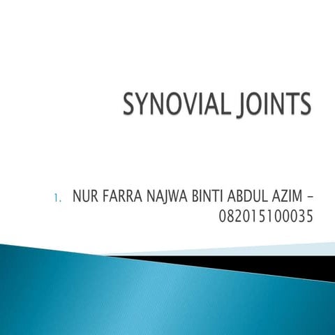 Synovial joint
