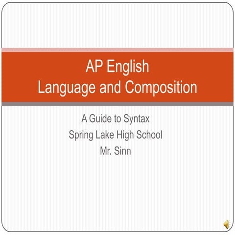 Syntax | PPT