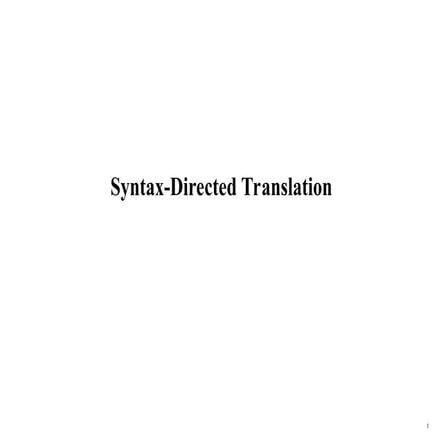 syntax-directed-translation.ppt syntax-directed-translation.ppt