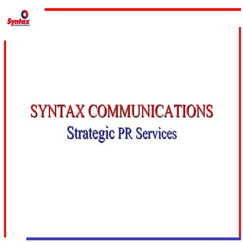 Syntax communications 