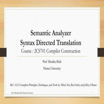 Syntax Directed Definition and Translation | PPTX