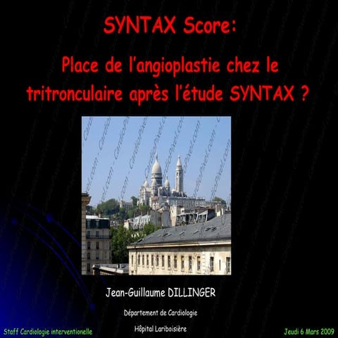 TCT 2010: SYNTAX Trial | PPTX