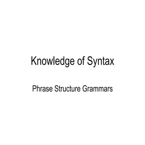 Syntax & Stylistics 2