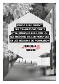 Etude sur l'impact des transitions verte et numérique sur l'emploi, les besoins de compétences et les besoins de formation