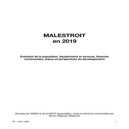 Malestroit. Municipales: la contribution d'un citoyen