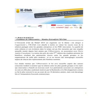 Compte-rendu remise des Trophées de...