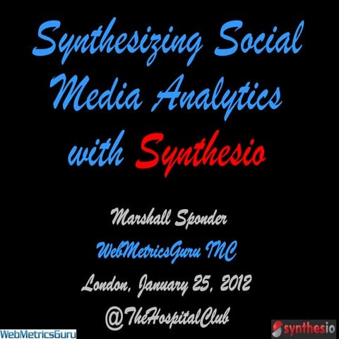 Synthesio book signing    marshall sponder - delivered