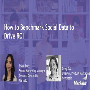 How to Benchmark Social Data to Drive ROI