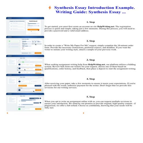 Synthesis Essay Introduction Example. Writing Guide Synthesis Essay | PDF