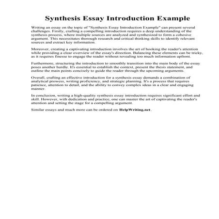 Synthesis Essay Introduction Example.pdf