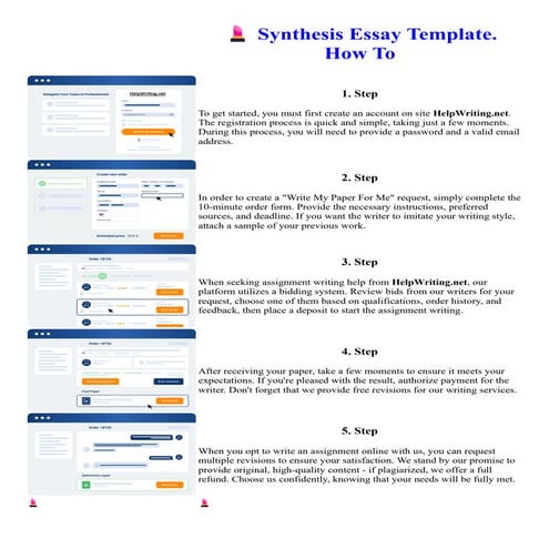 Synthesis Essay Template. How To. Online assignment writing service.