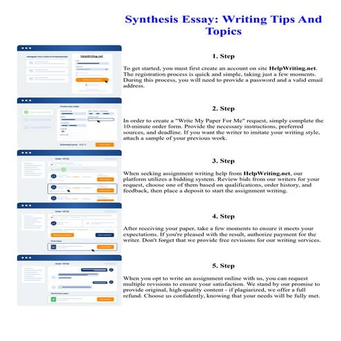 Synthesis Essay Writing Tips And Topics. Online assignment writing service.