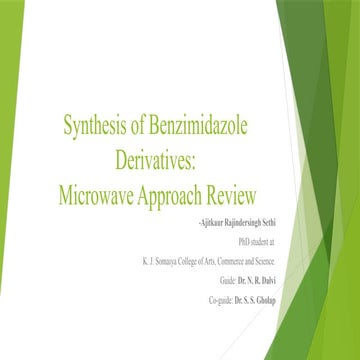 Synthesis of Benzimidazole Derivatives Microwave Synthesis Approach.pptx