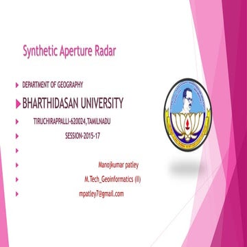 Synthetic aperature radar