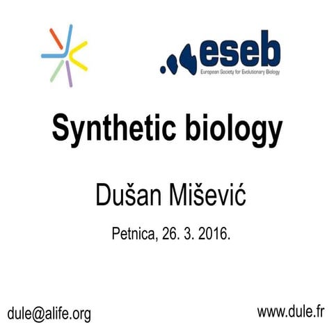 Synthetic biology misevic