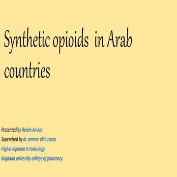 Synthetic opioids in arab 2