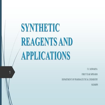 Synthetic reagents and applications