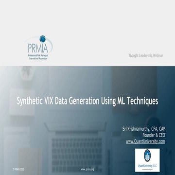 Synthetic VIX Data Generation Using ML Techniques