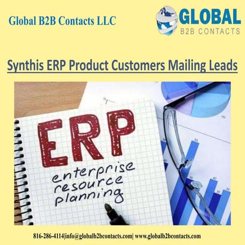 Synthis ERP product customers mailing leads