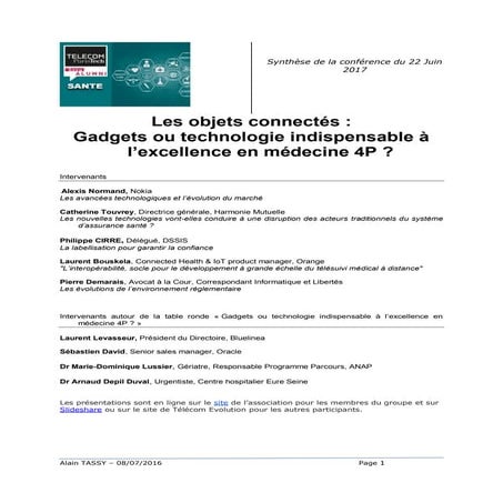 Les objets connectés : Gadgets ou technologie indispensable à l’excellence en...