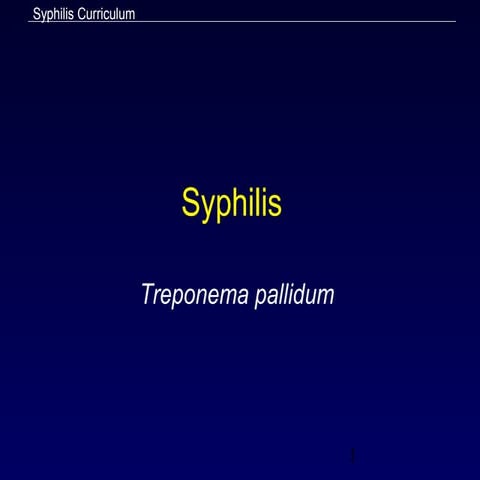 Syphilis slides