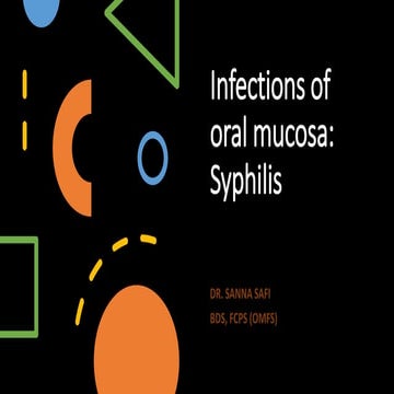 syphilis and its treatment prevention measurement