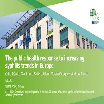 The public health response to increasing  syphilis trends in Europe