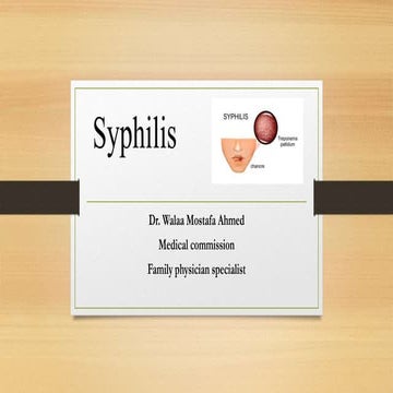 Syphilis lecture PP