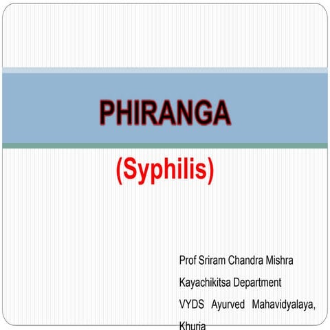 PHIRANGA (Syphillis) 