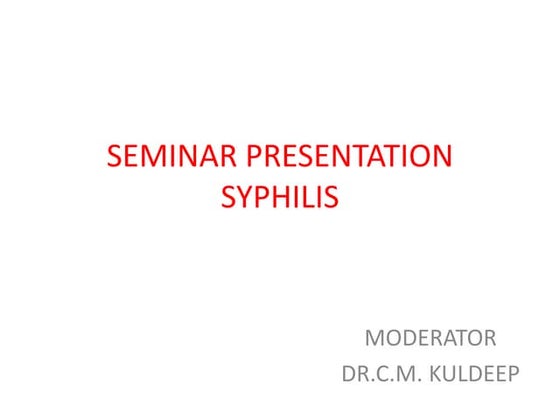 Syphilis | PPT
