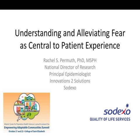 Patient fear ppt adaptable communitiespermuth