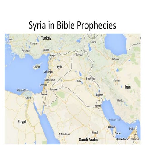 Syria in bible prophecies