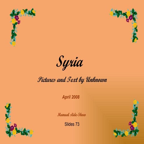 Syrian History 1900-1920