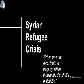 Syrian refugee crisis