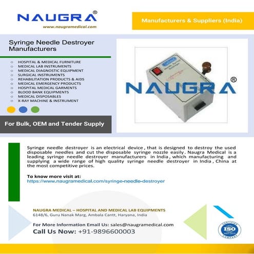 Syringe Needle Destroyer Manufacturers.pdf