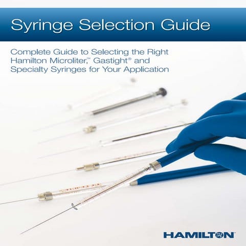 Syringe selection guide