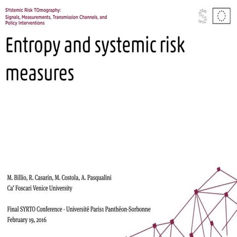 Entropy and systemic risk measures