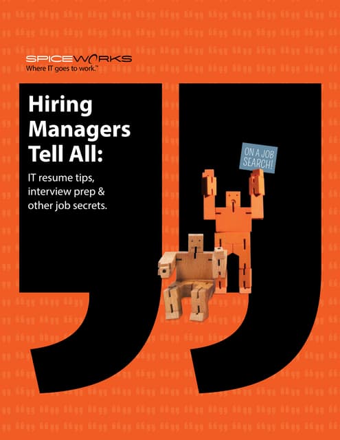 Hiring Managers Tell All