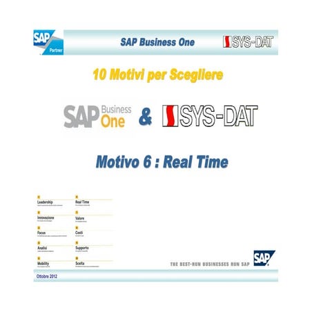 SYS-DAT SPA Motivo 6 per SAP Business One