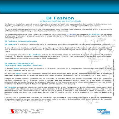 SYS-DAT BI Fashion