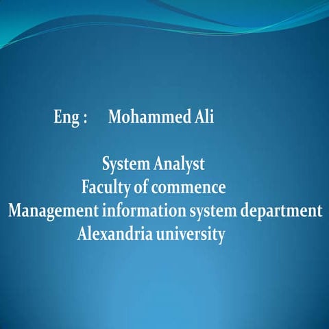 System Analyst 