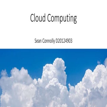 Cloud Computing Overview