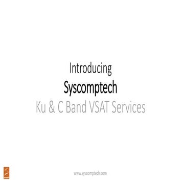 Syscomptech vsat solutions