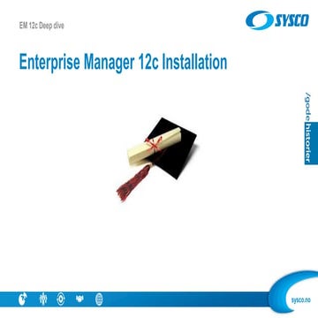 Installation of EM 12c