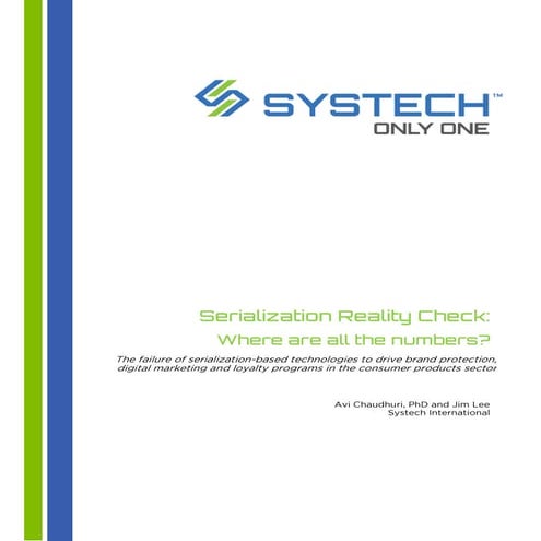 Serialization for the pharmaceutical industry an overview | PDF