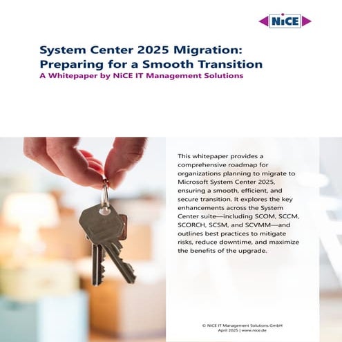 System Center 2025 Migration: Preparing for a Smooth Transition